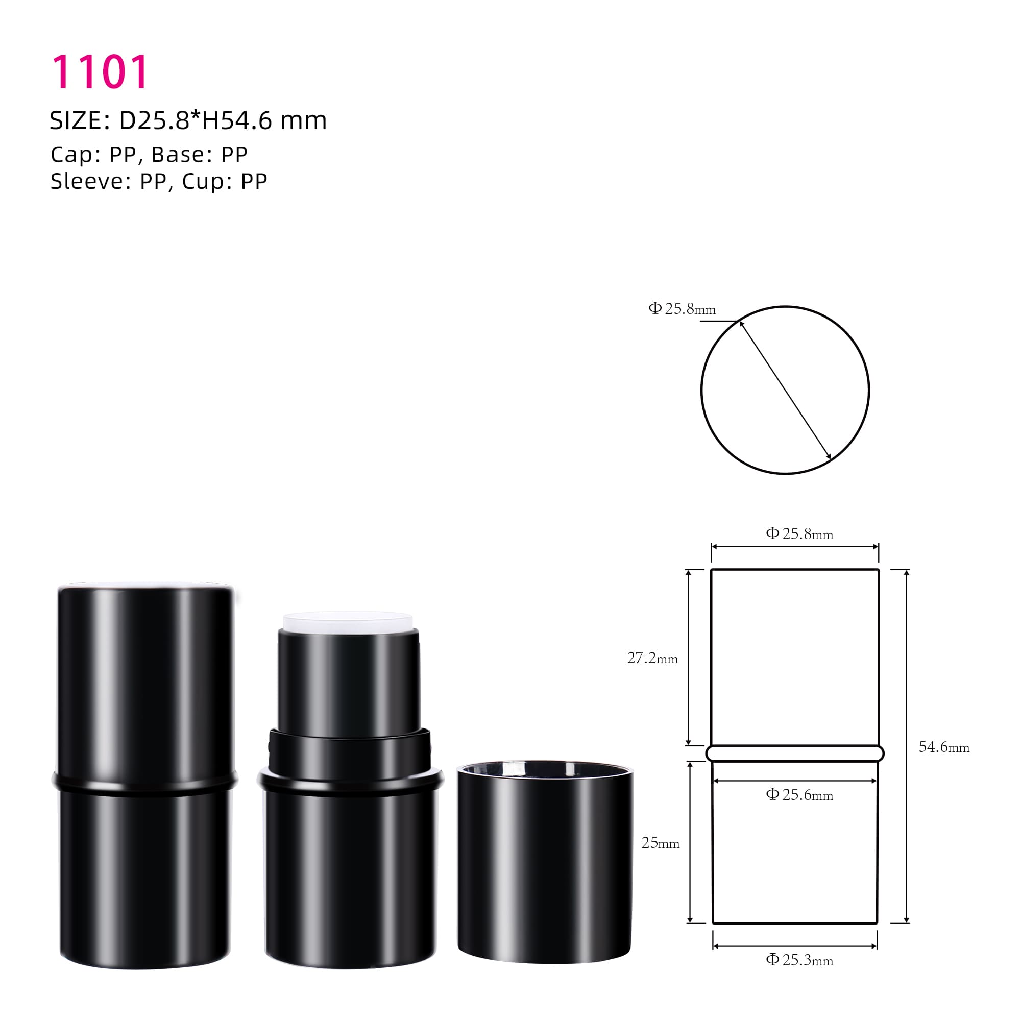 Deodorant Stick Tube 1101