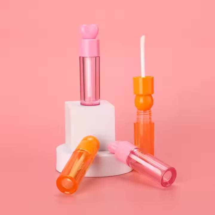 Lipstick tubes in bright and muted tones