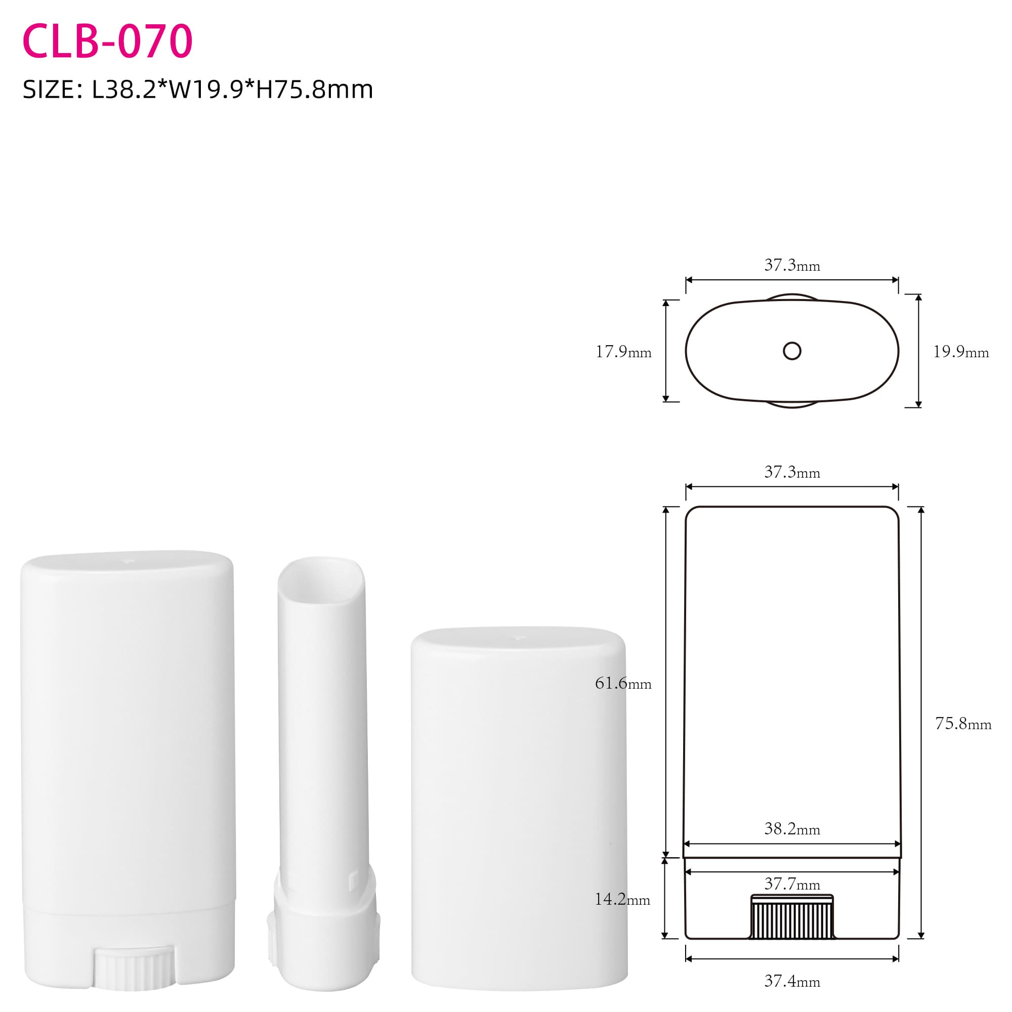 Deodorant Stick Tube CLB-070