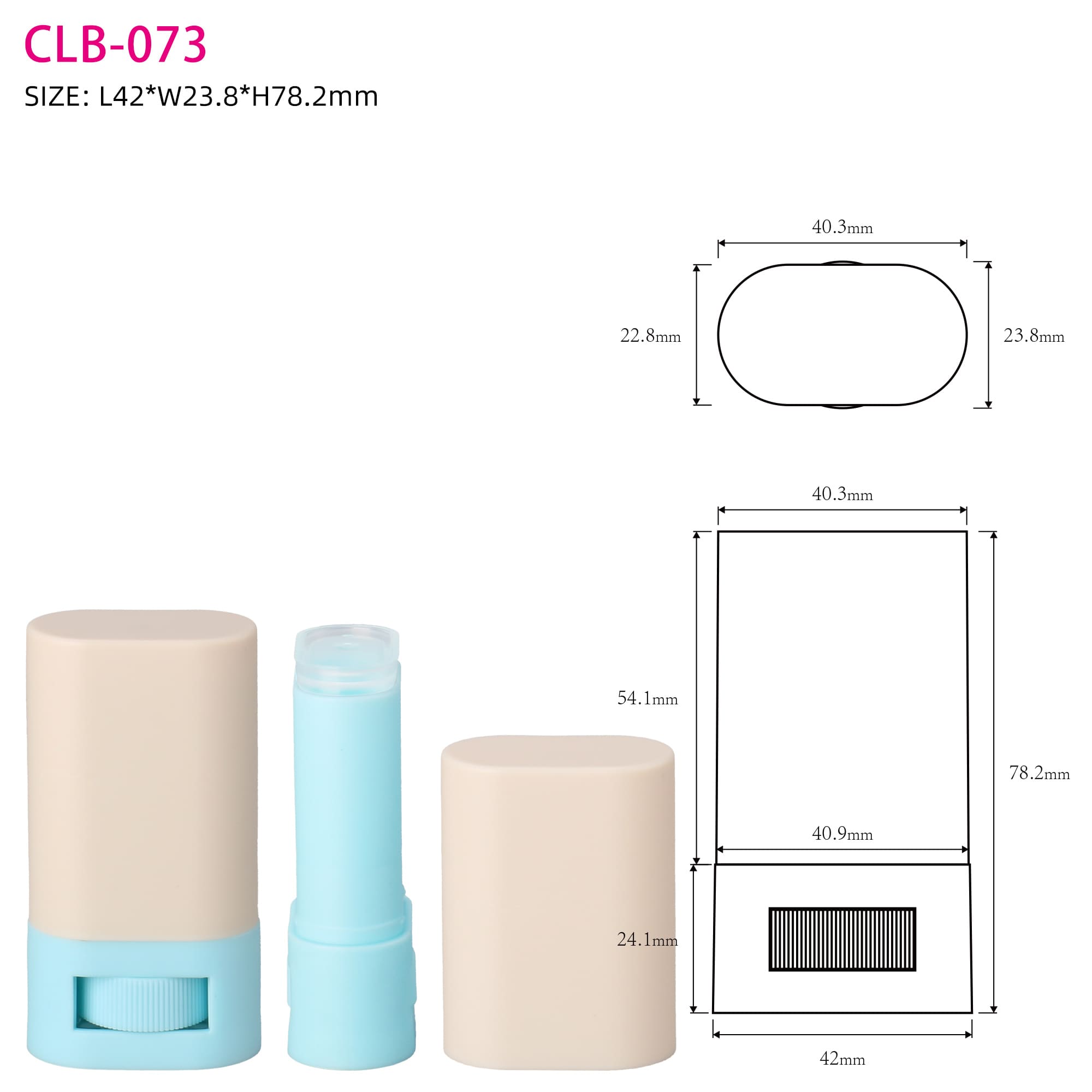 Deodorant Stick Tube CLB-073